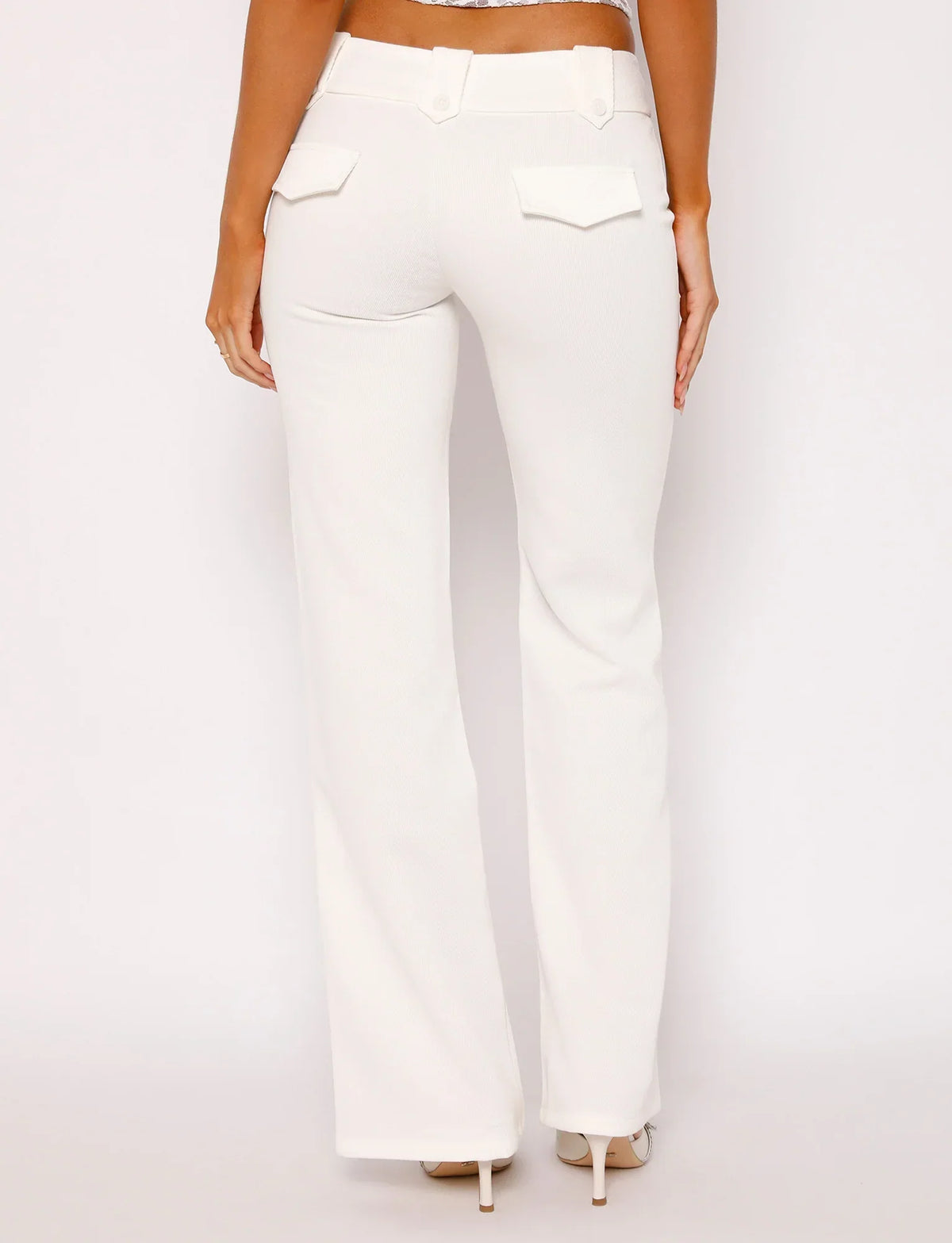 WHITE CANVAS PANTS