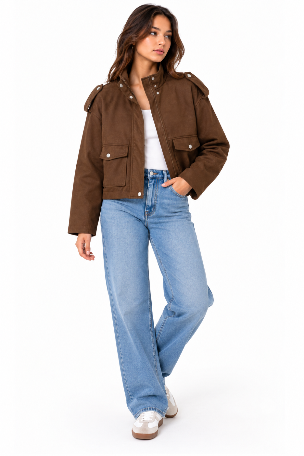 KAYO | SIENNA SUEDE UTILITY JACKET